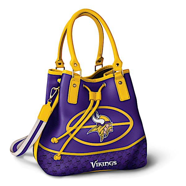 Minnesota Vikings Women's NFL Bucket-Style Handbag