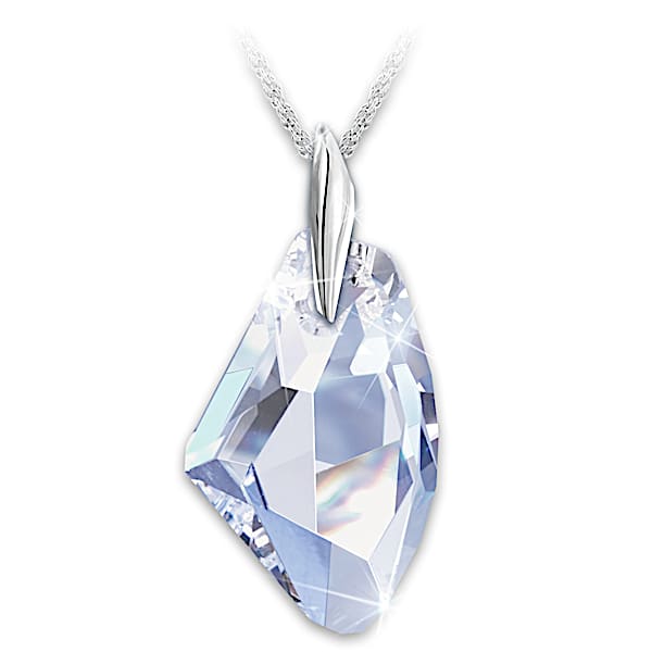 Facets Of A Woman Crystal Pendant Necklace
