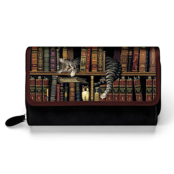 Classic Tails Women's Trifold Wallet Featuring Charles Wysocki Cat Art