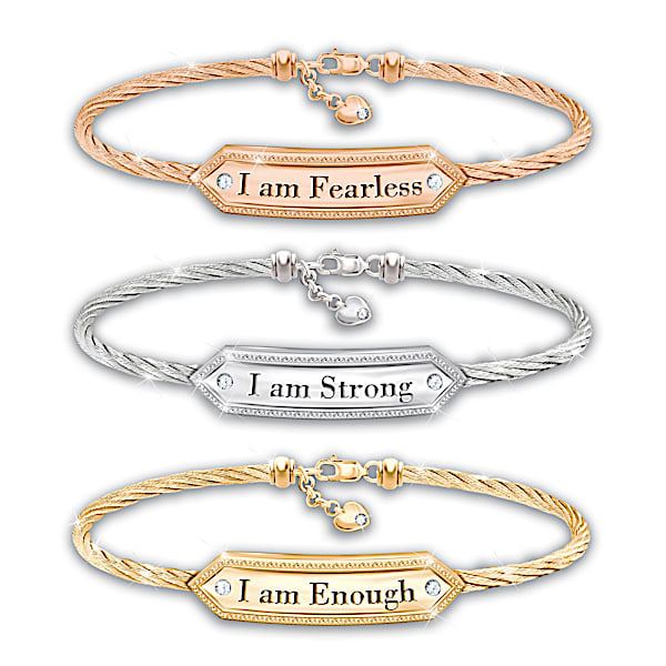 I Am 3-Piece Bracelet Set Celebrates Women Empowerment