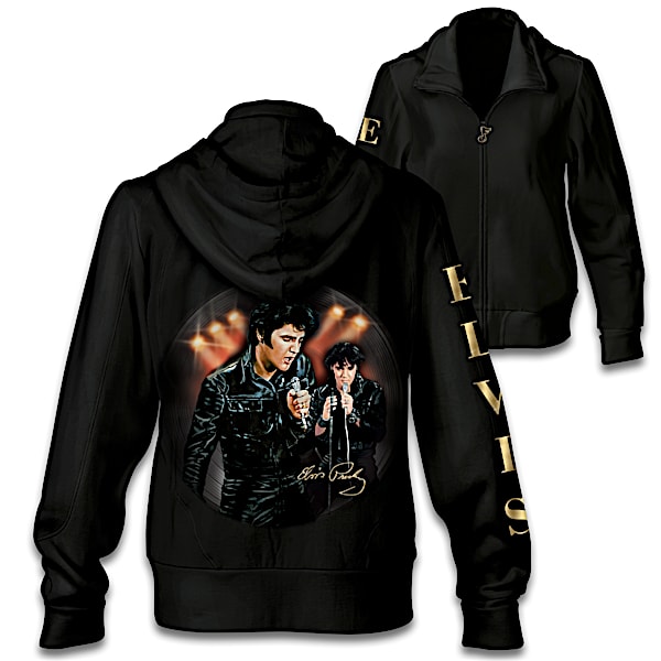 Elvis Presley '68 Comeback Special Women's Front-Zip Hoodie