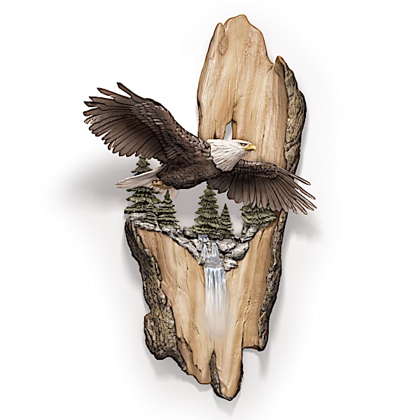 Vision Of Majesty Fully Dimensional Hand-Painted Eagle Wall Decor