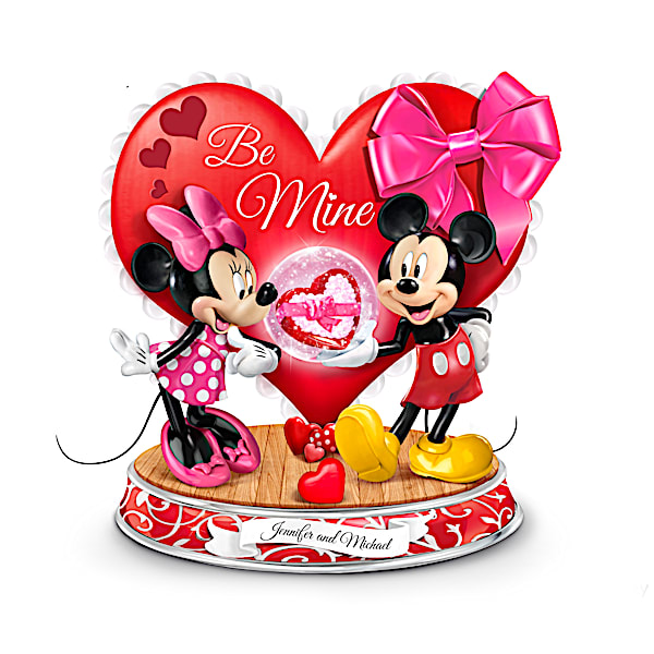 Disney Personalized Lighted Sculpture With Glitter Globe