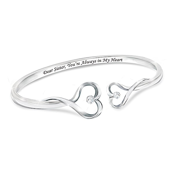 Sisters Forever Heart-Shaped Bracelet