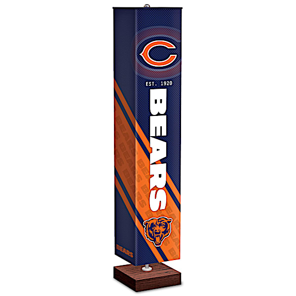 Chicago Bears NFL Floor Lamp With Foot Pedal Switch