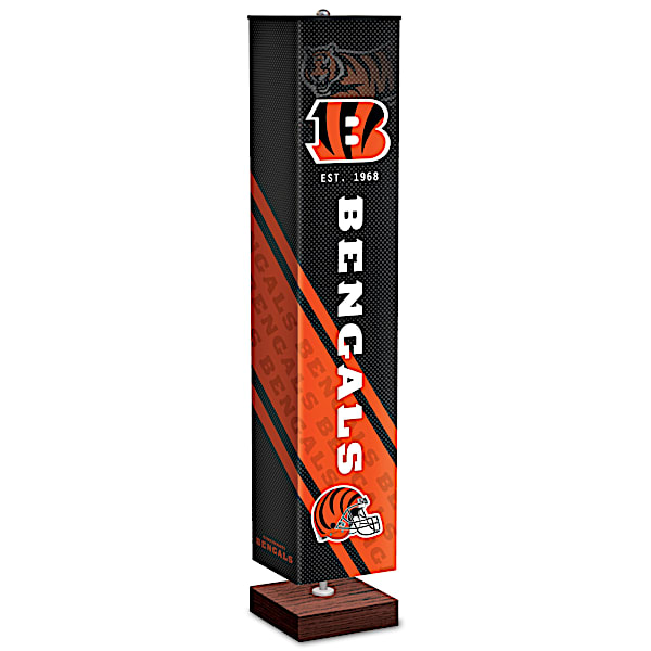 Cincinnati Bengals NFL Floor Lamp With Foot Pedal Switch