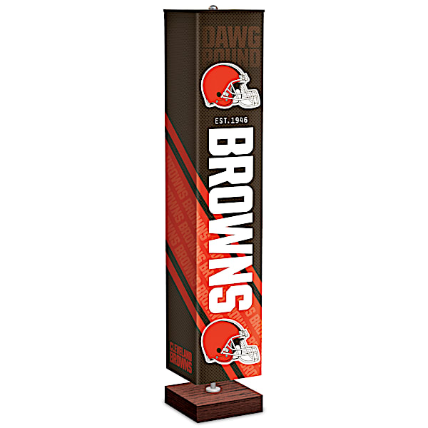 Cleveland Browns NFL Floor Lamp With Foot Pedal Switch