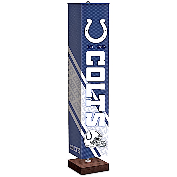 Indianapolis Colts NFL Floor Lamp With Foot Pedal Switch