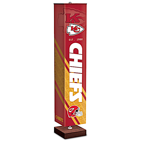 Kansas City Chiefs NFL Floor Lamp With Foot Pedal Switch