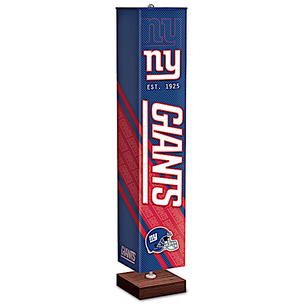 New York Giants NFL Floor Lamp With Foot Pedal Switch