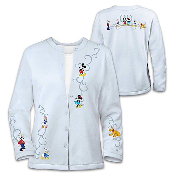 Forever Disney Women's Cardigan With Embroidered Artwork