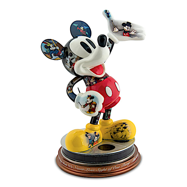 Disney Mickey Mouse's Magical Moments Sculpture With Quote