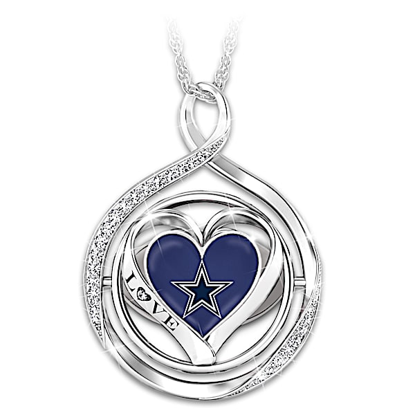 My Heart Flips For The Cowboys 2-In-1 Flip Necklace