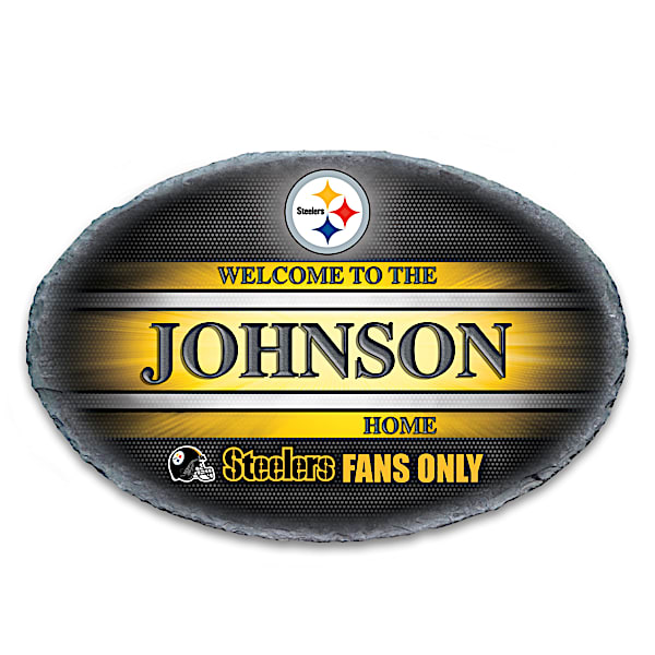 Pittsburgh Steelers Personalized NFL Outdoor Welcome Sign