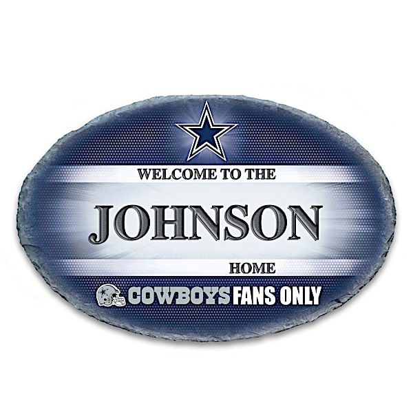 Dallas Cowboys Personalized NFL Outdoor Welcome Sign