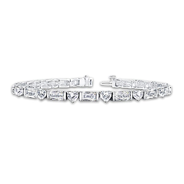 My Precious Family Women's Personalized Diamonesk Bracelet - Personalized Jewelry