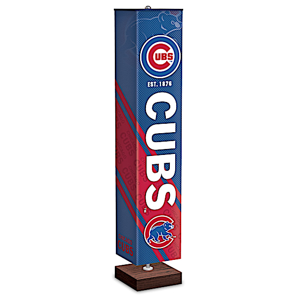 Chicago Cubs MLB Floor Lamp With Foot Pedal Switch