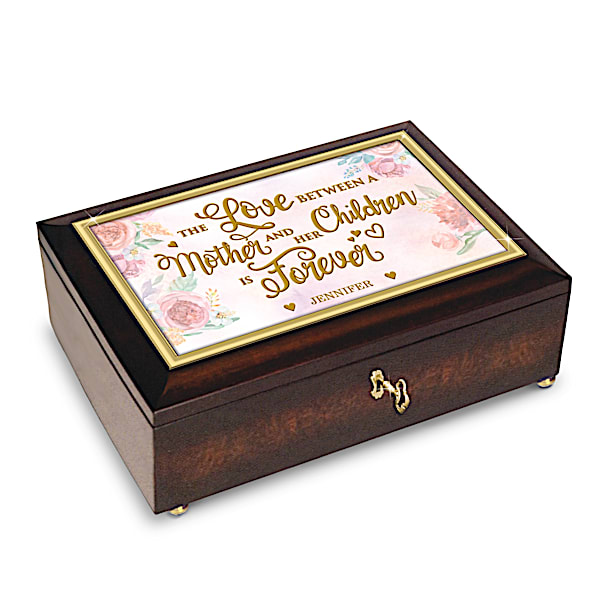 A Mother's Love Is Forever Music Box With Children's Names