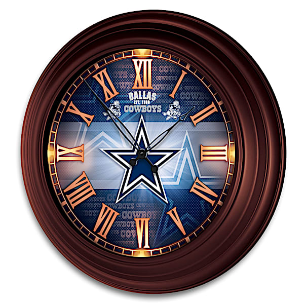 Dallas Cowboys Outdoor Illuminated NFL Atomic Wall Clock