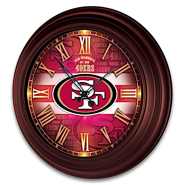 San Francisco 49ers Illuminated Atomic Wall Clock