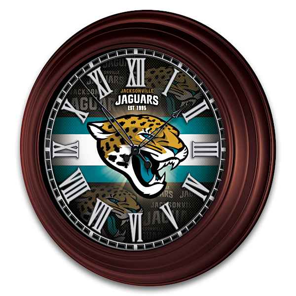 Jacksonville Jaguars Illuminated Atomic Wall Clock
