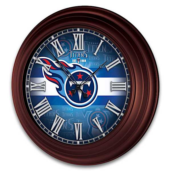 Tennessee Titans Illuminated Atomic Wall Clock