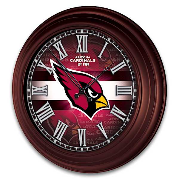 Arizona Cardinals Illuminated Atomic Wall Clock