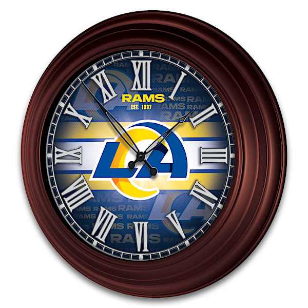 Los Angeles Rams Illuminated Atomic Wall Clock
