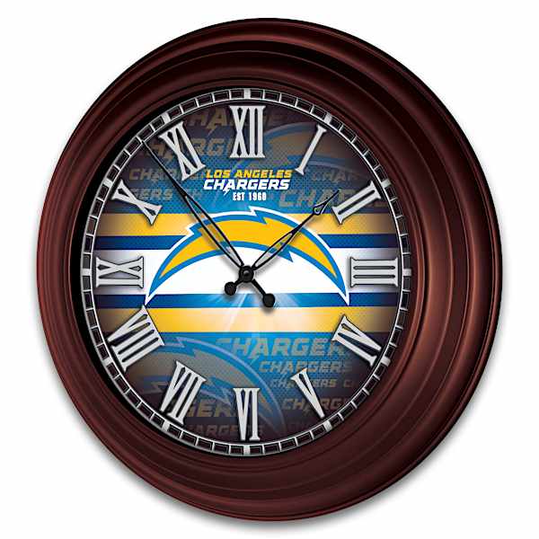 Los Angeles Chargers Illuminated Atomic Wall Clock