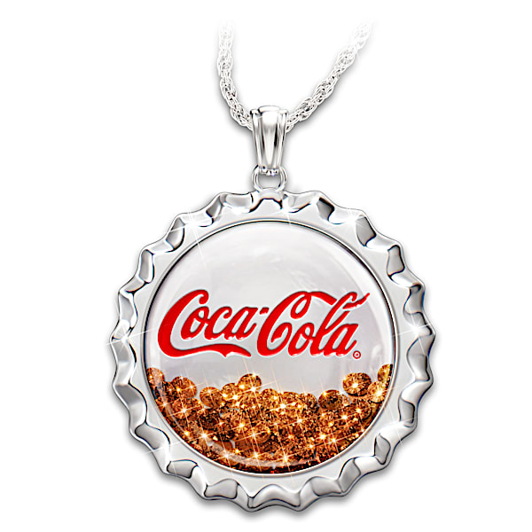 COCA-COLA Pop 'N Fizz Necklace With Crystals