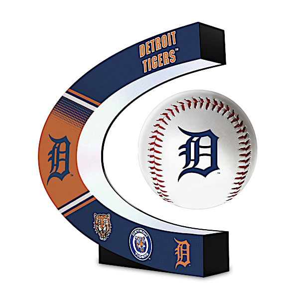 Detroit Tigers Levitating MLB Baseball Sculpture