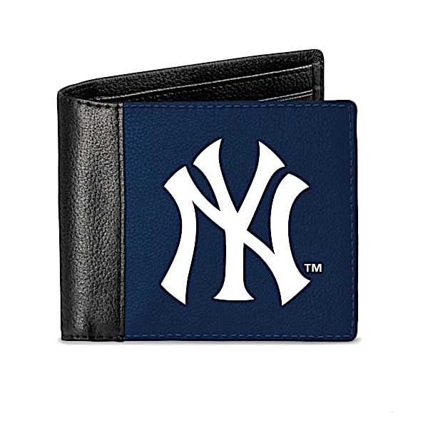 New York Yankees Men's RFID Blocking Leather Wallet