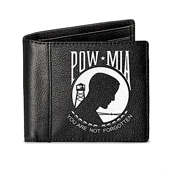 Never Forgotten RFID Blocking POW And MIA Tribute Wallet