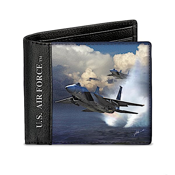 Ken Chandler U.S. Air Force RFID Blocking Leather Wallet