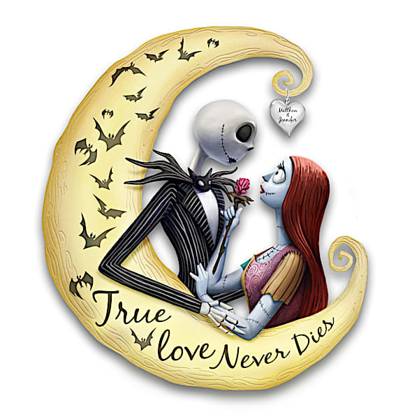 Jack And Sally Glow-In-The-Dark Personalized Wall Decor