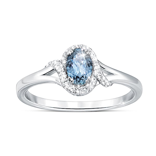 Glacier Waters Montana Sapphire Ring