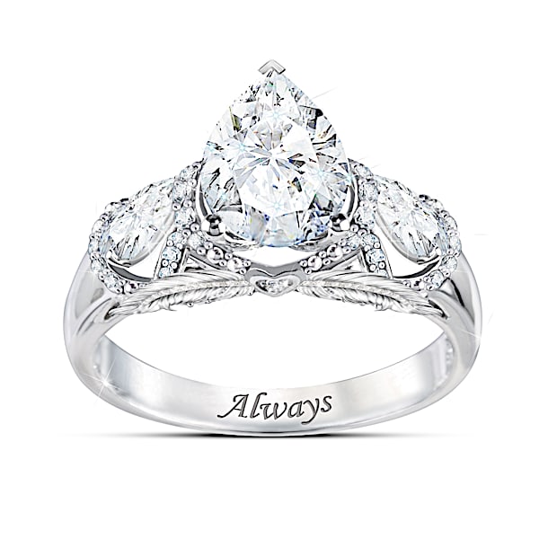 Message From Heaven Diamonesk Simulated Diamond Ring