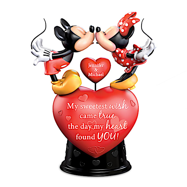 Disney Personalized Romantic Figurine With Music And Motion