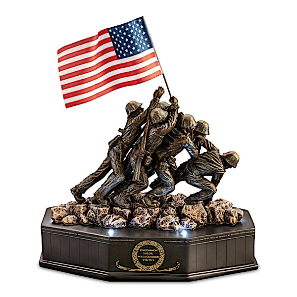 75th Anniversary Iwo Jima Cold-Cast Bronze Tribute Sculpture