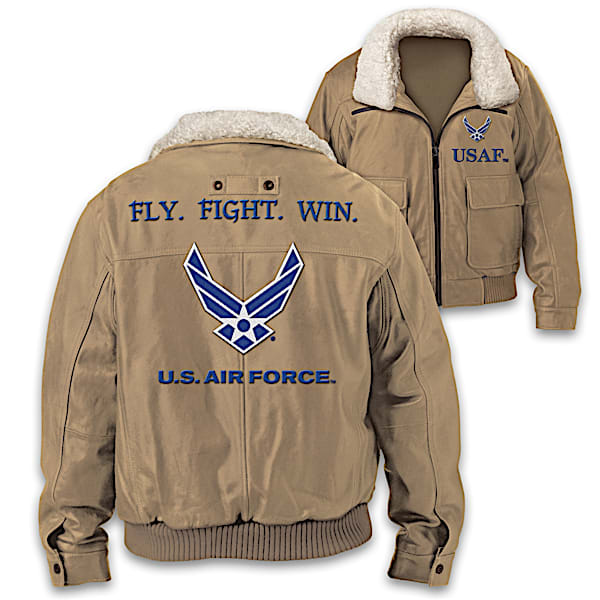 U.S. Air Force Fly. Fight. Win. Men's Twill Bomber Jacket