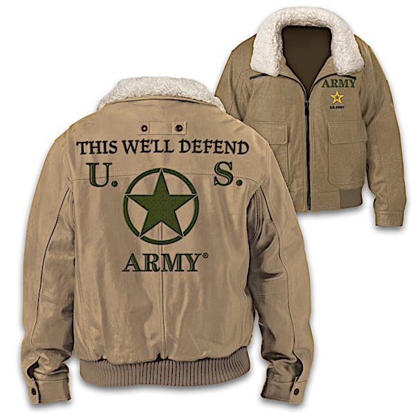 U.S. Army This We'll Defend Men's Twill Bomber Jacket