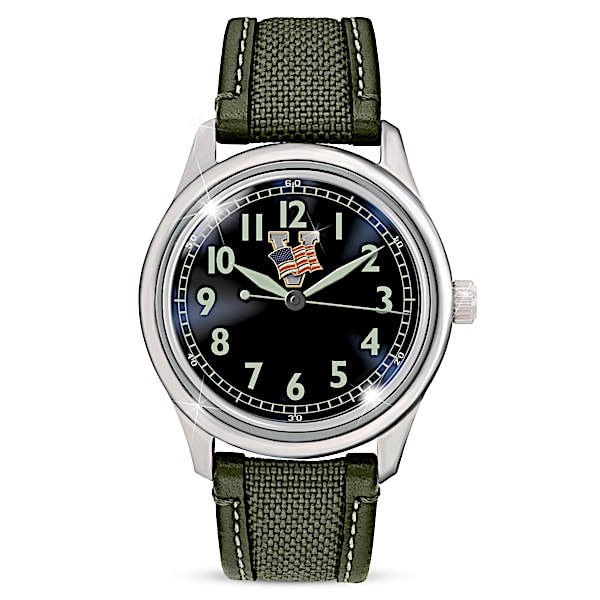 WW2 Victory Men's Watch With Glow-In-The-Dark Dial