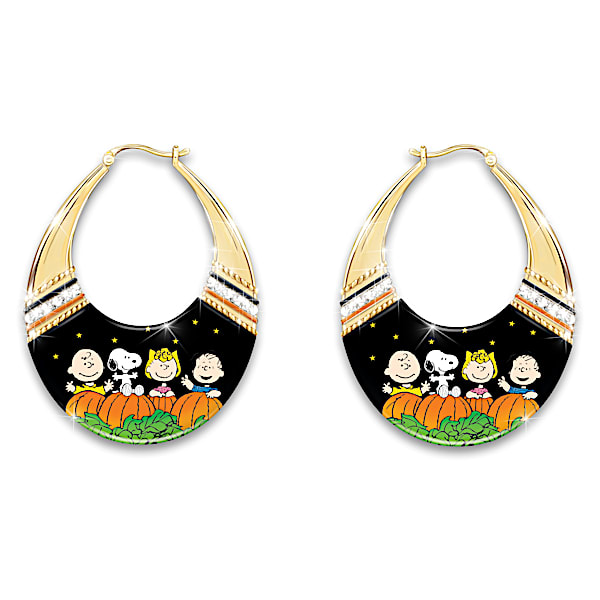 PEANUTS Halloween-Themed Hoop Earrings