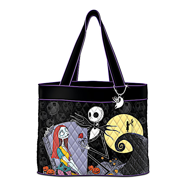 The Nightmare Before Christmas Tote Bag With Zero Charm
