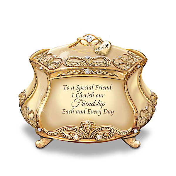 My Special Friend Personalized Heirloom Porcelain Music Box
