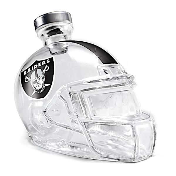 Las Vegas Raiders Glass Helmet Decanter