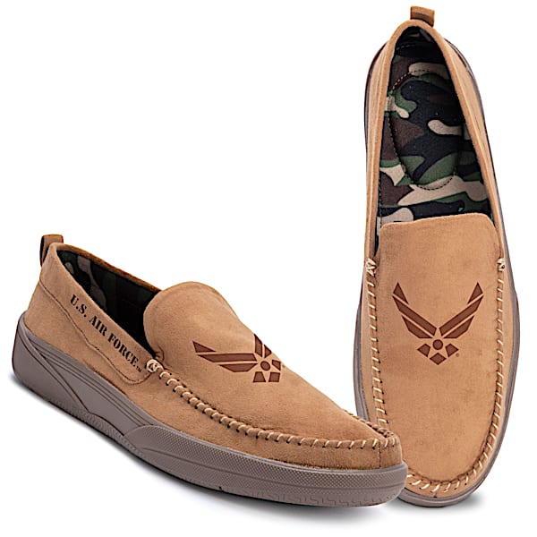 Air Force Pride Men's Faux Suede Moccasins