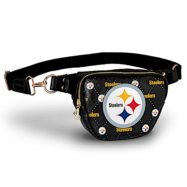 Steelers Belt Bag With #1 Fan Charm & Adjustable Strap