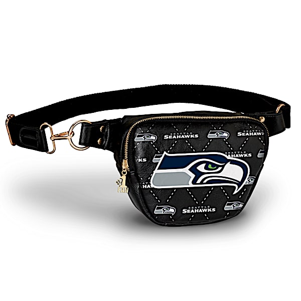 Seahawks Belt Bag With #1 Fan Charm & Adjustable Strap