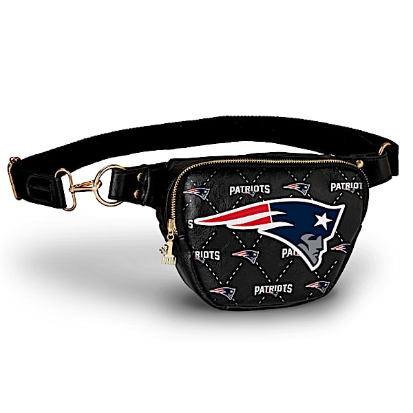 Patriots Belt Bag With #1 Fan Charm & Adjustable Strap